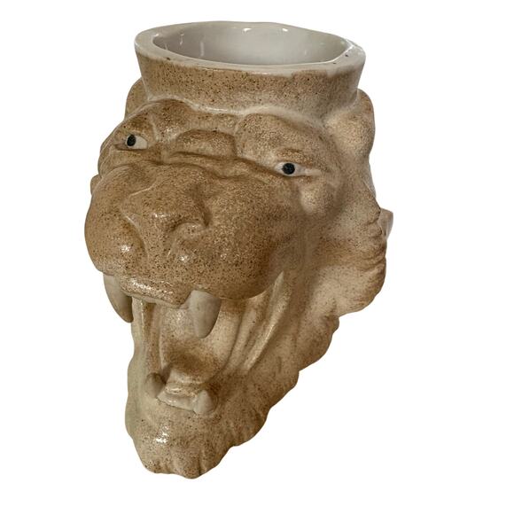 Rex Valencia Hand Made Spain Lion Head 3D Coffee Cup Mug - Picture 2 of 7